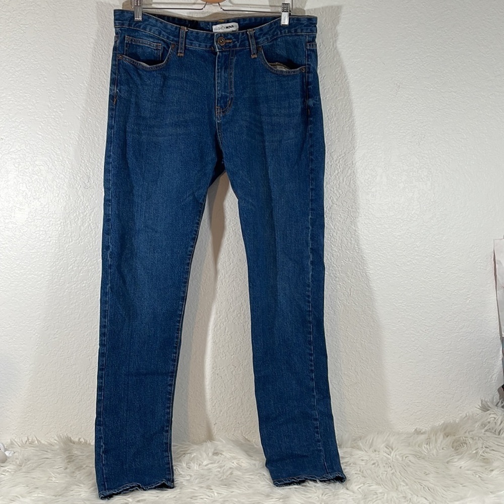 Fashion Nova Men’s Jeans MPDS1 Blue Front & Back Pockets 
Cotton/Spandex Size 36